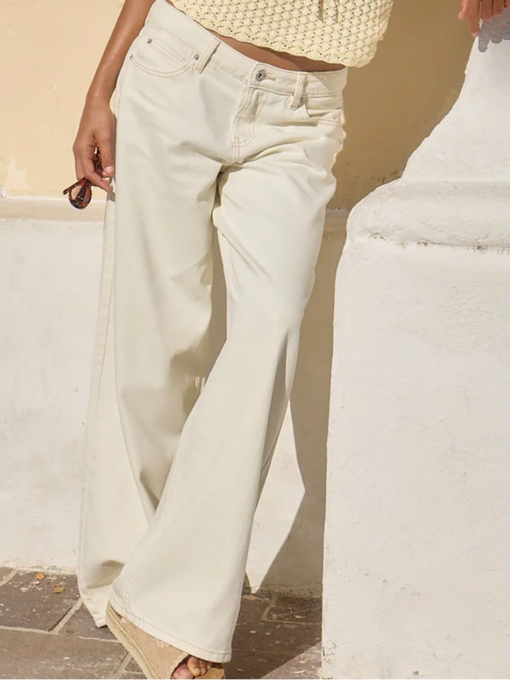 BNWT Ardene Cream Jeans
